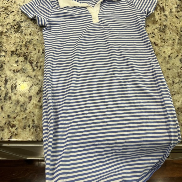 Youth Blue and White Striped Dress - Picture 3 of 3
